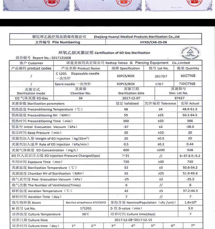 100% nguyên bản Spark Hình xăm kim Membrane Hộp mực hình xăm