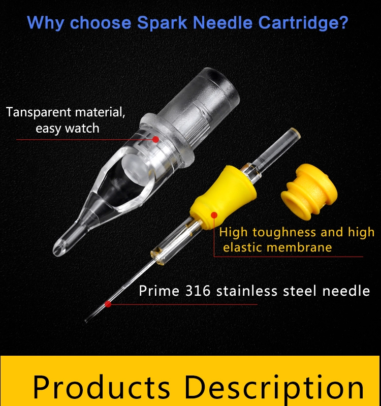 100% nguyên bản Spark Hình xăm kim Membrane Hộp mực hình xăm