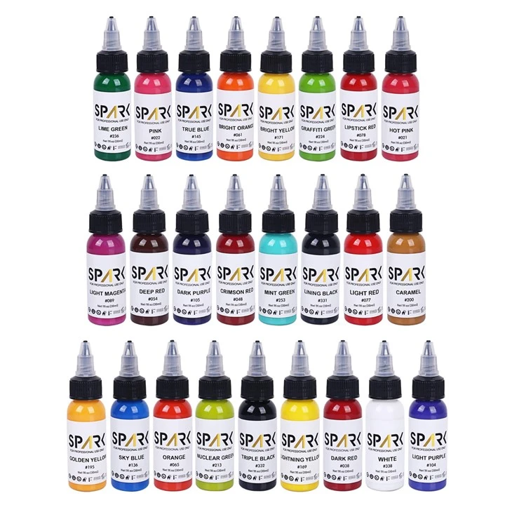 25 Set 1oz Organic Premium Long-lasting Color Tattoo Ink suppliers