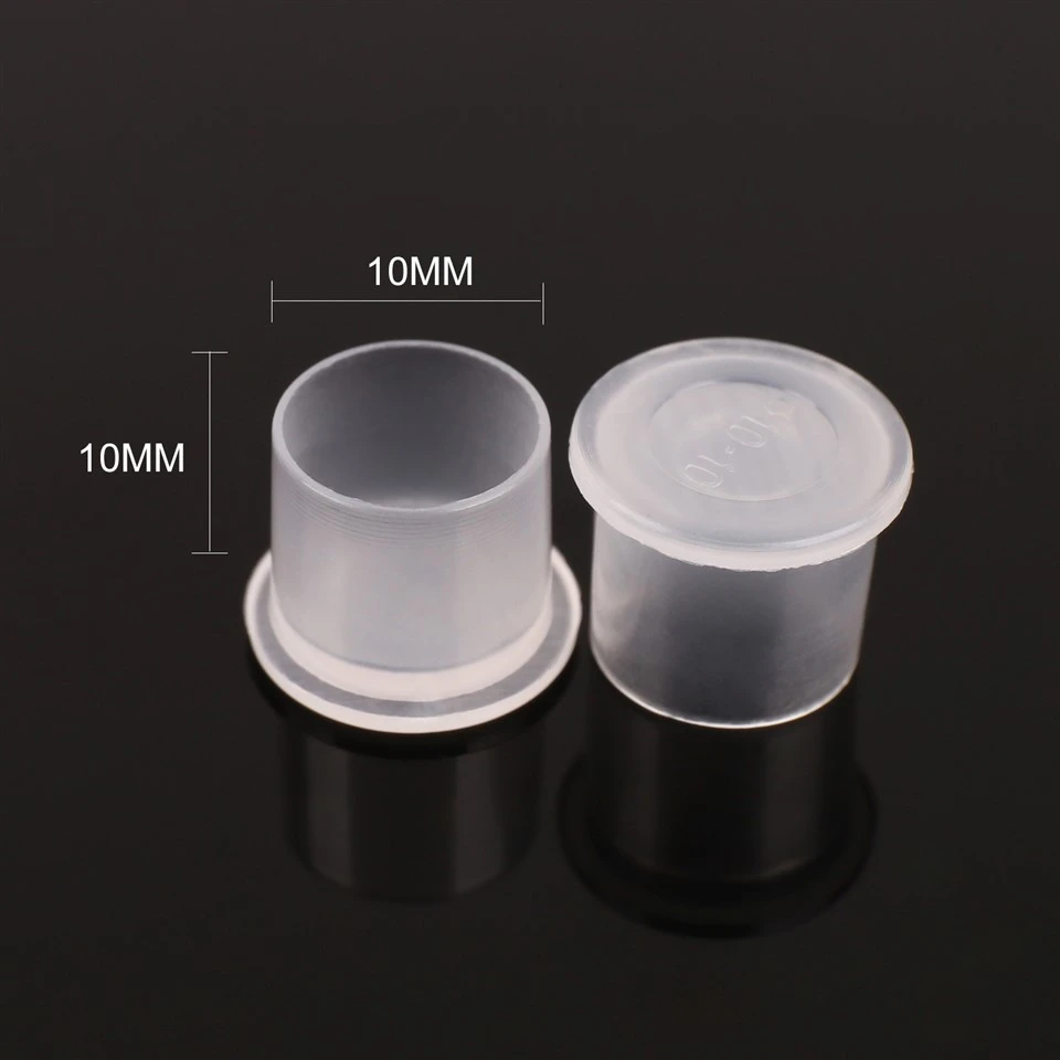 Cúp mực xăm nhựa di động dùng một lần với cơ sở dày - có sẵn trong các mô hình khác nhau, phù hợp cho việc sử dụng làm đẹp & chăm sóc cá nhân.
