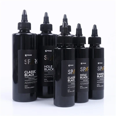 Mực xăm SPARK Black Series: Bộ 3 màu chuyên nghiệp cho độ chính xác và chiều sâu