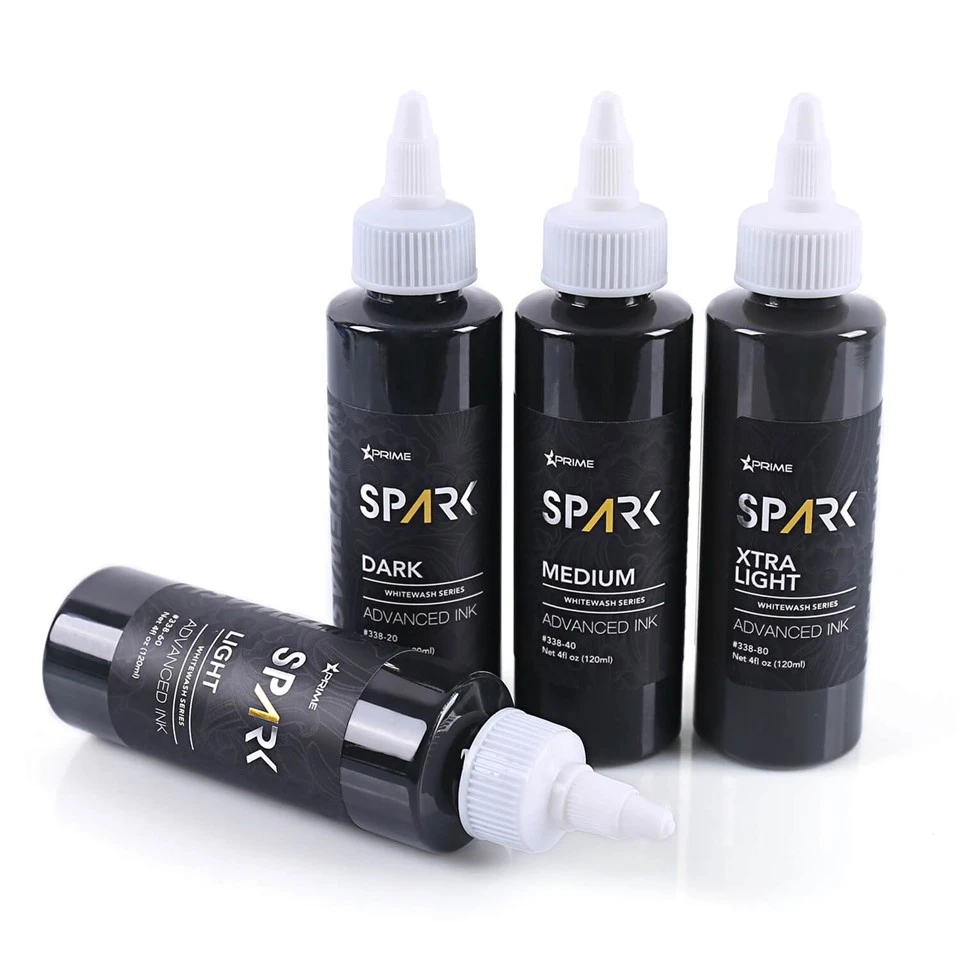 Professional Set Of 4OZ 120ml Organic Long-Lasting Whitewash Tattoo Ink For Tattoo And Body Art best