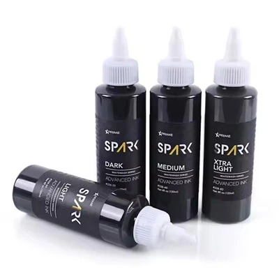 Nhà máy Sparkle tùy chỉnh 4oz 120ml Wash White White Paint tuyệt vời Sắc tố Body Da Triple Black Ink Ink Butterfly Hình xăm