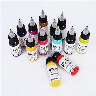 Chuyên nghiệp 30ml 66 màu lâu trôi-Mực xăm lâu trôi dành cho nghệ thuật cơ thể để trang điểm vĩnh viễn