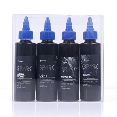 Spark mới nhất 4oz*4 Grey Wash Set Set Perterploot Shoots Shato Ink