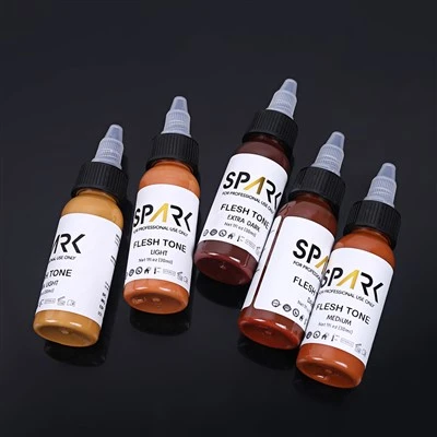 Spark Tattoo Ink Skin Color Set 1oz 5 miếng để che phủ để pha trộn các hình xăm mỹ phẩm làm đẹp & sản phẩm chăm sóc cá nhân