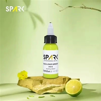 Spark 0,5oz dài - kéo dài màu sắc màu sáng - Hình xăm màu sắc rực rỡ dựa trên