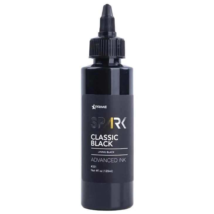 Spark chất lượng cao chất lỏng hữu cơ Tattoo Ink Deep Black 3 Series Classic Black/Hole Black/Vanta Black để xăm mình vĩnh viễn