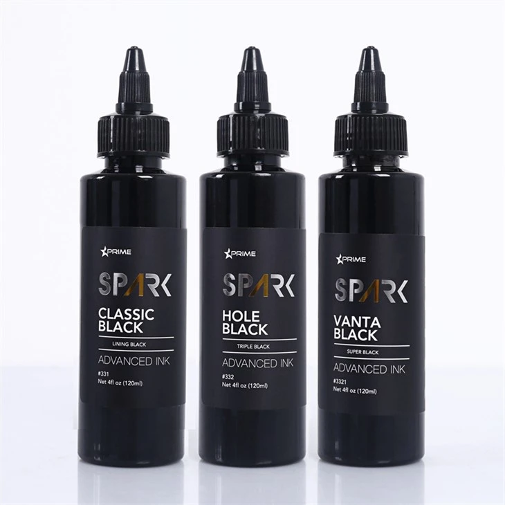 4OZ Classic Black Hole Black Vanta Black Spark Tattoo Ink Mực xăm đen