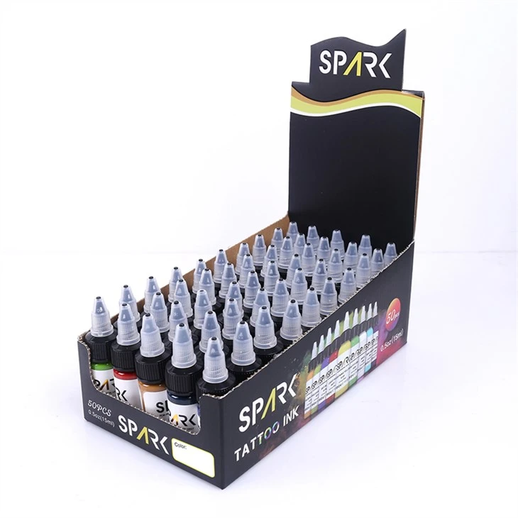 50 Bộ Màu Spark Leadfree Tattoo Ink Black Ink Tattoo Ink Black
