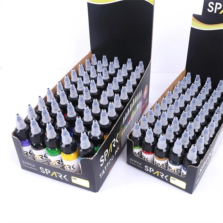 50 bộ màu mực xăm màu đen bóng thực sự mực đen tia lửa