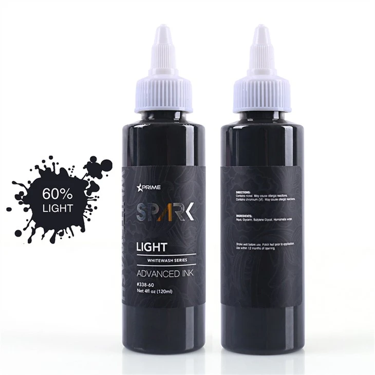 Bộ mực xăm không độc hại Bộ rửa trắng thuần chay Spark Tattoo Ink