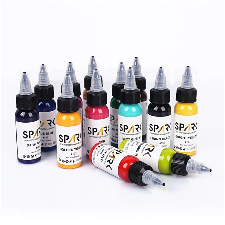 Sắc tố mực xăm Spark Bộ mực xăm chuyên nghiệp