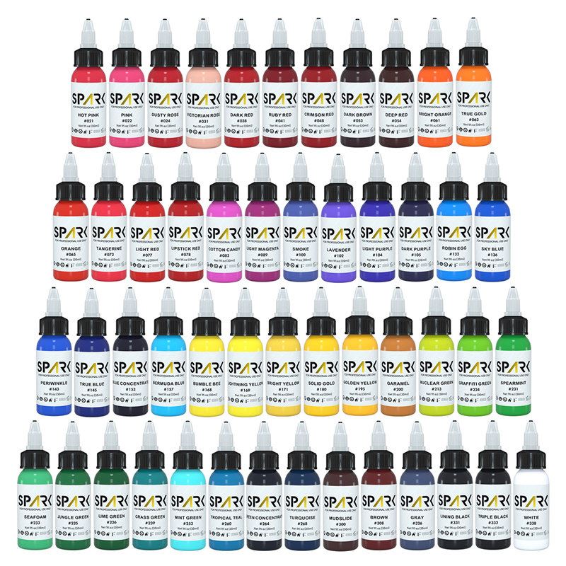 Premium Spark Tattoo Ink Cung cấp hình xăm Bộ mực xăm