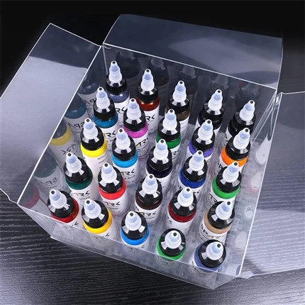 Bộ 25 màu Mực xăm không chì Spark Ink đen Mực xăm mực xăm đen