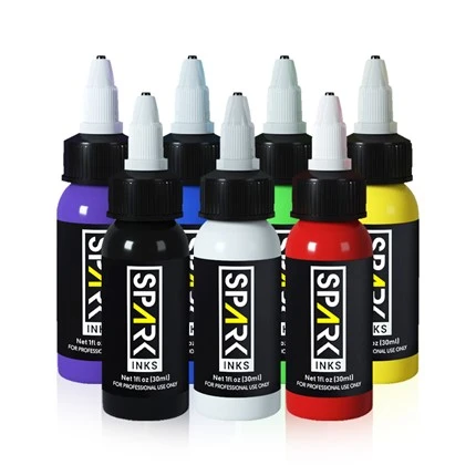7 màu OEM Spark Mực xăm chuyên nghiệp vĩnh viễn