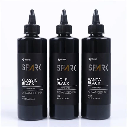 Dòng mực đen 8OZ Lớp lót màu đen cổ điển Black Spark Tattoo Ink Màn hình mực xăm chuyên nghiệp