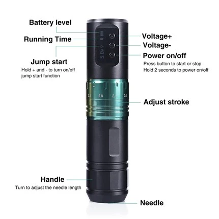 Động cơ không chổi than Spark Máy xăm không dây chuyên nghiệp