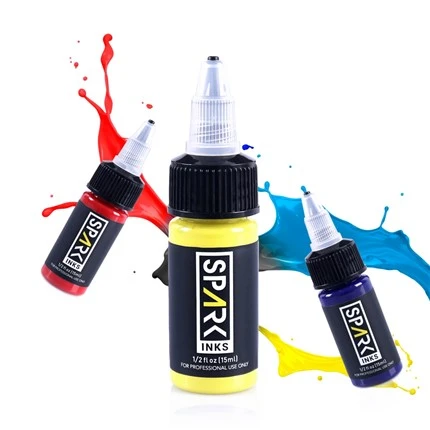 Spark 14 Màu mực xăm Cơ thể vĩnh viễn Mực xăm gốc an toàn
