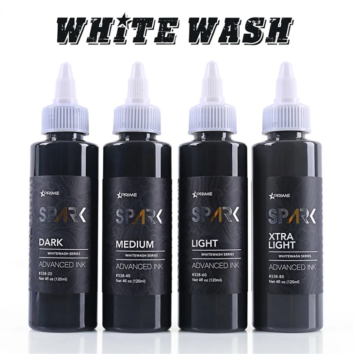 Bộ mực xăm số lượng lớn màu trắng Spark Tattoo Ink