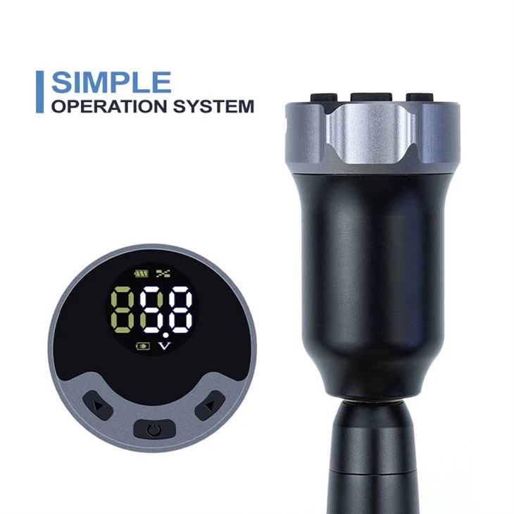 Pin hình xăm không dây RCA được sử dụng với máy xăm quay Bộ nguồn hình xăm 1600mA