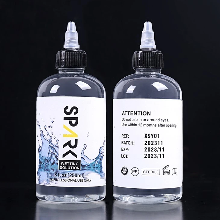 Giải pháp làm ướt hình xăm Spark 240ML 8OZ không độc hại Giải pháp trộn hình xăm Spark Ink Ink Spark