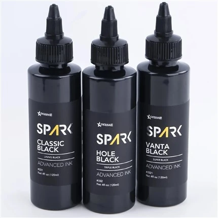 Mực xăm số lượng lớn 8OZ Black Ink Series Hole Black Triple Black Spark Tattoo Ink Leadfree Tattoo Ink